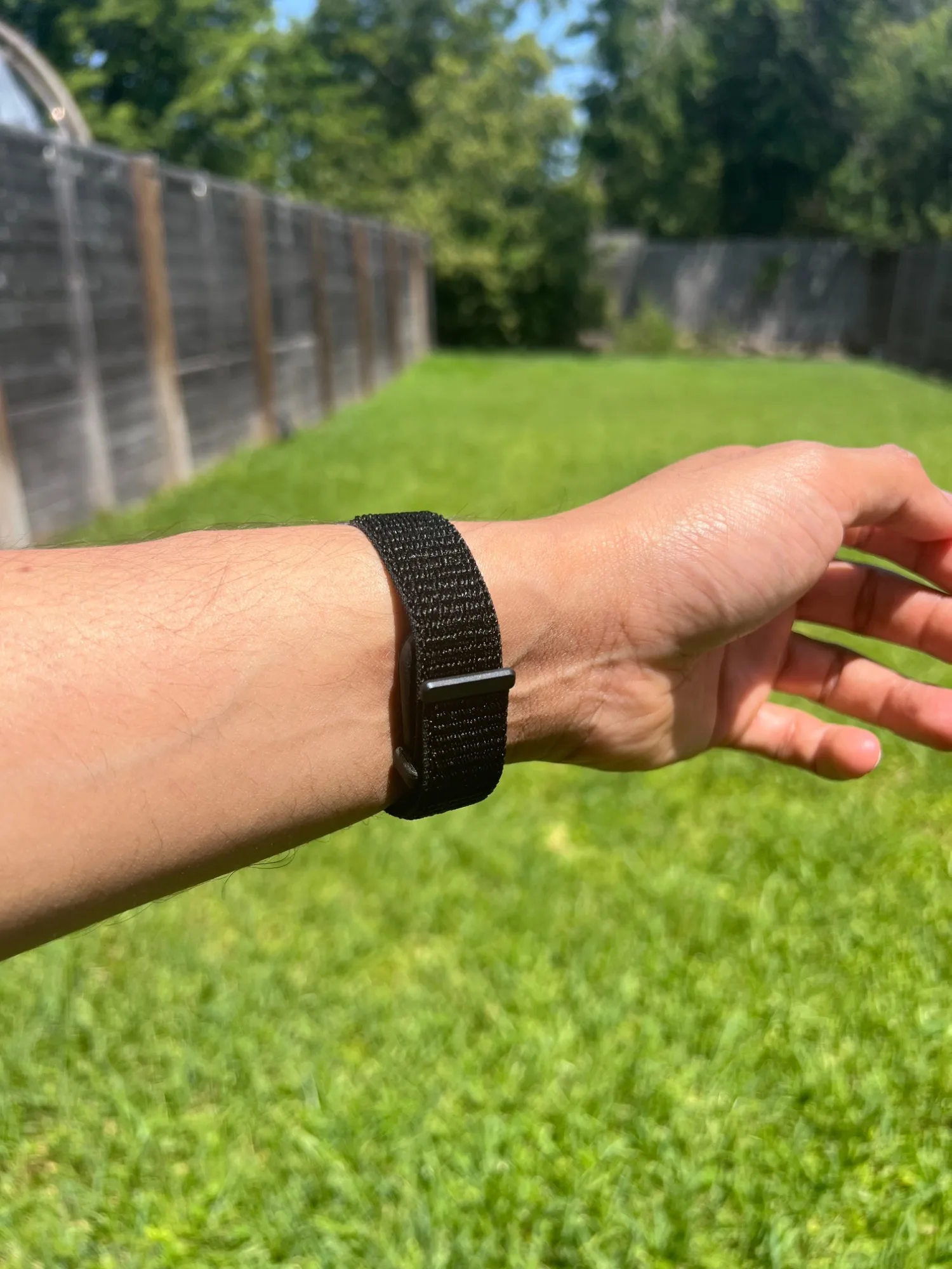 The PIV CA-53W worn on the wrist outdoors