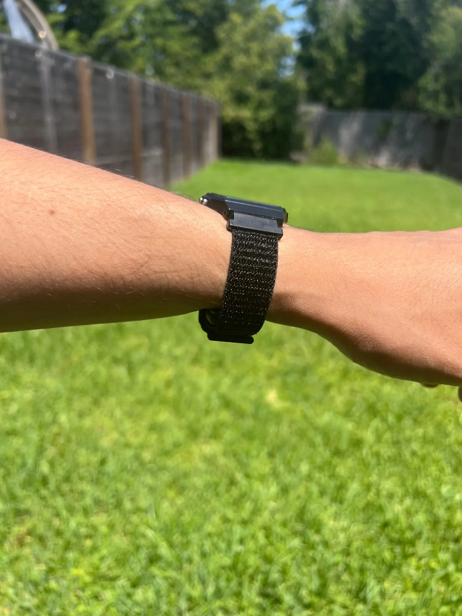 Side view of the PIV CA-53W worn on the wrist outdoors